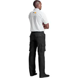 Mens Cargo Zip Off Pants Model Zipped Back